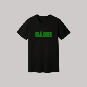 Māori - Black Oversized T-Shirt
